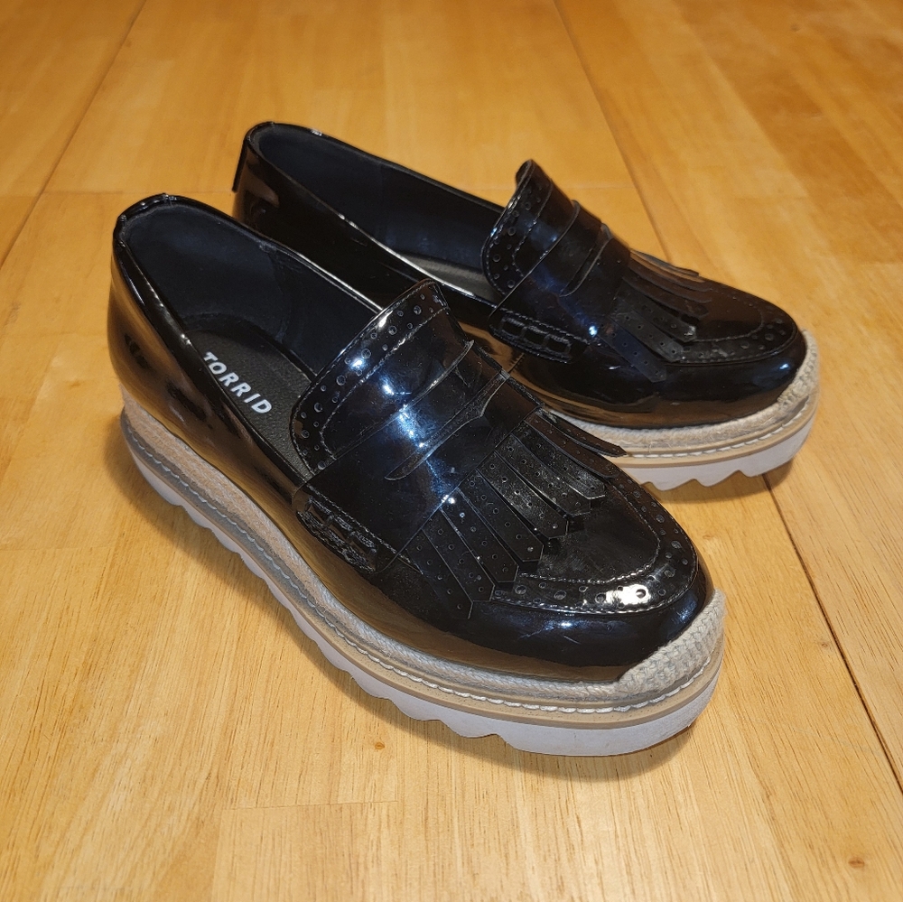 Torrid Espadrille Oxford Loafers Size 7